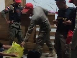 Jaga Lokasi Strategis Ibukota, Satpol-PP Kampar Dapati Sekelompok Remaja Tanpa Identitas di WFC