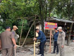 Fungsikan Kembali Trotoar Bagi Pejalan Kaki, Satpol-PP Kampar Bersih-bersih PKL di Rimbo Panjang