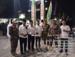 Kasatpol-PP Arizon Dampingi Wabup Kampar Hadiri Safari Ramadhan Gubernur Riau di Pandau Jaya