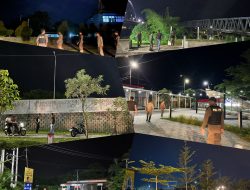 Lokasi Strategis Patroli Malam Satpol-PP Kampar di Tugu Sajoangan, Taman Kota dan Jembatan WFC
