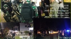 TNI-Polri Bersama Satpol-PP Kampar Patroli Sinergitas di Siak Hulu