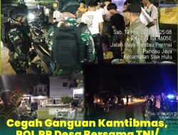 TNI-Polri Bersama Satpol-PP Kampar Patroli Sinergitas di Siak Hulu