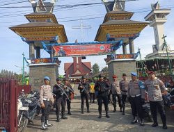 Brimob Polda Sumut Jaga Titik Strategis Kabanjahe dalam Operasi Lilin Toba 2025