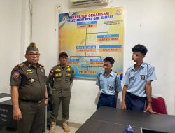 Patroli 24 Jam Satpol PP Kampar Amankan Pelajar Bolos Sekolah