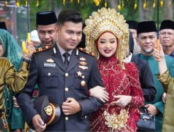 Nuansa Adat Kampar Warnai Resepsi Pernikahan Putra Sulung Bupati Kampar