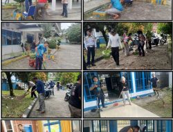 Dishub Kampar Gotong Royong Sambut HUT ke-76, Sekretaris: Perkuat Kebersamaan dan Pelayanan