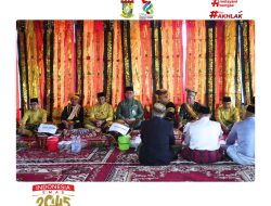 Bupati dan Wakil Bupati Kampar Disambut Adat dalam Prosesi Makan Bajambau