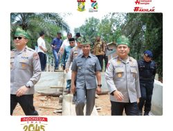 Bupati Kampar Pantau Pembangunan Jembatan Presisi, Optimistis Dongkrak Ekonomi Lokal