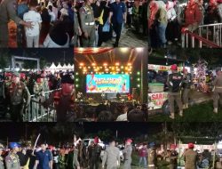 Satpol PP Kampar Amankan Pembukaan Pesta Rakyat HUT ke-76, Pedagang Ditertibkan