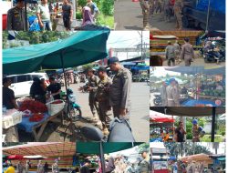 Satpol PP Kampar Tertibkan Pedagang di Badan Jalan Pasar Inpres Bangkinang