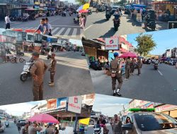 Satpol PP Kampar Intensifkan Patroli Penertiban Pasar Tumpah di Bangkinang