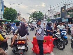 Berburu Takjil, Jalanan di Bangkinang Mendadak Padat, Dishub dan Polisi Turun Tangan