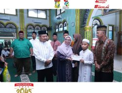Safari Ramadhan Wabup Kampar Misharti Disambut Hangat Warga Desa Kampung Pinang