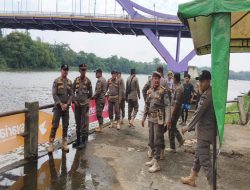 Pengamanan Diperketat, Satpol PP Kawal Lomba Pacu Sampan HUT Kampar ke-76