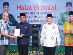 Halal Bi Halal IKAPTK, Bupati Kampar Tekankan Profesionalisme Birokrasi